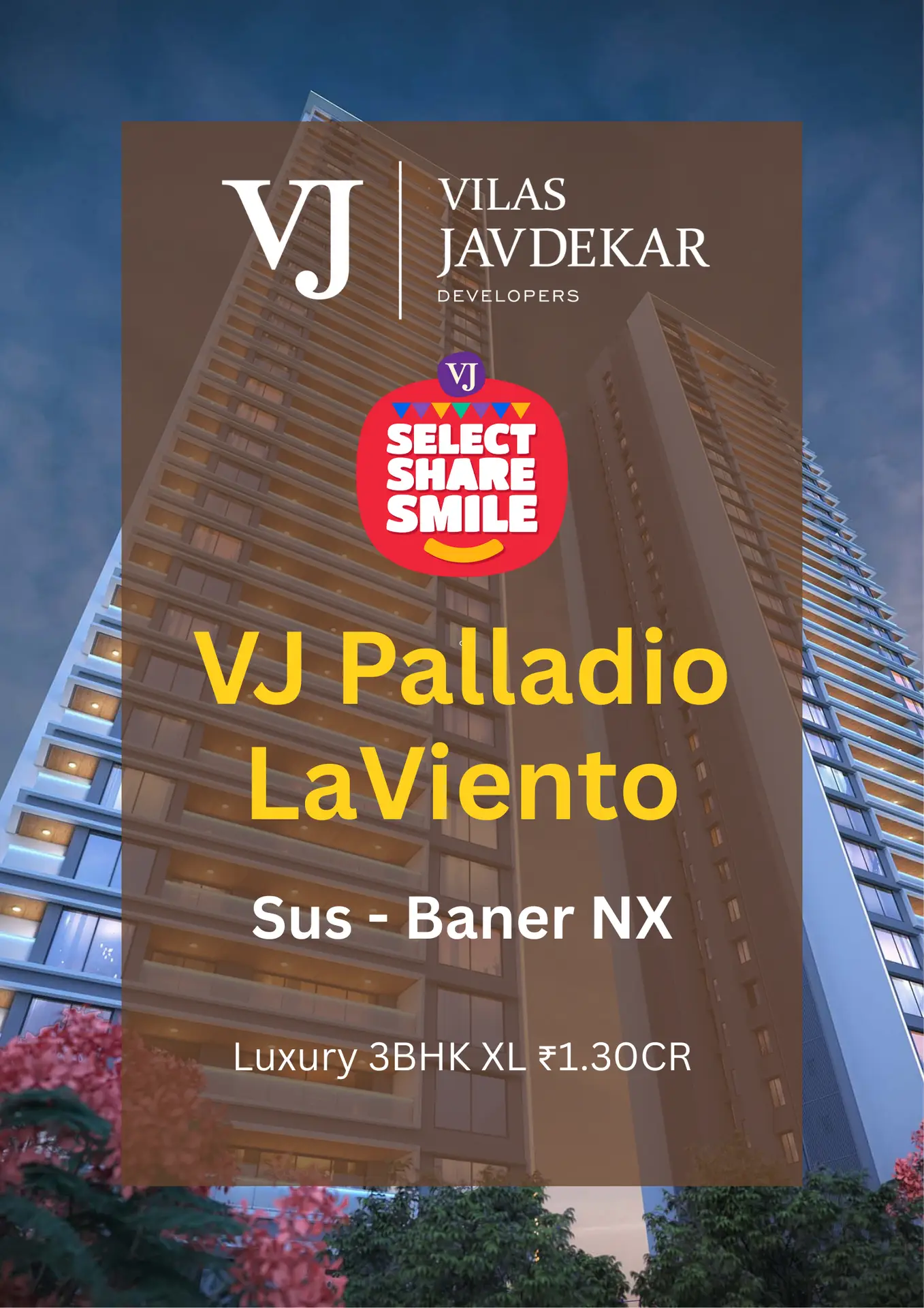 VJ New Launch Sus Baner NX – 3 & 4 BHK Luxury Residences